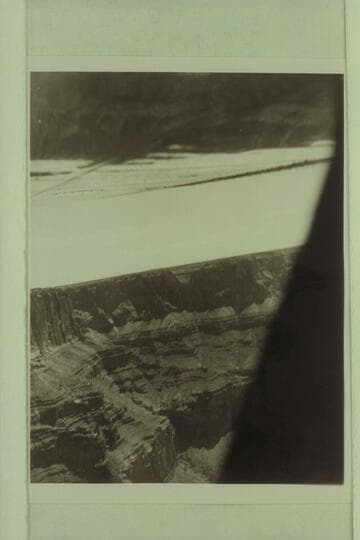 The salt canyon at Kwagunt Rapid from the air. Cessna plane piloted by Guy Forcier