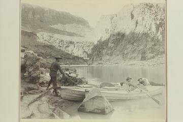 Ellsworth Kolb, Emery Kolb, Bert Lauzon. At Shinumo Canyon
