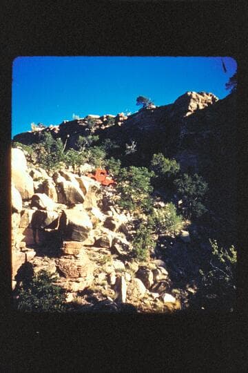 Red Jeep, downhill