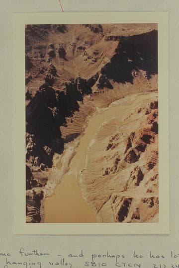 Down river from Mile 212. The rapid near the bottom of the print is #3. Rapid #4 is upper right
