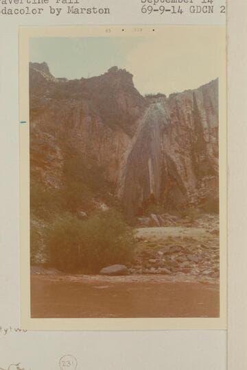 Travertine Fall