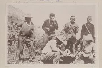 Douglass party in Piute Canyon. Return from discovery of Rainbow Bridge
