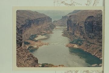 Down from Mile 62.6 on Beamer Trail. Hopi salt on left bank below riffle