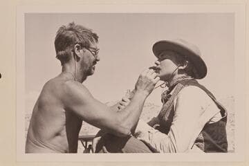 Frank LaRue transfers Buzz Belknap into Frank Goodman. "The Colorado River Story" filmed by Disney. Gods Pocket