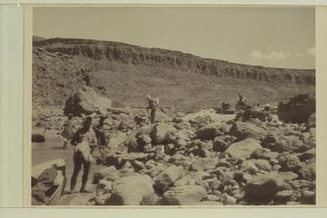 MV-RB Exp., San Juan River. Boats at foot of 13-Foot Rapid