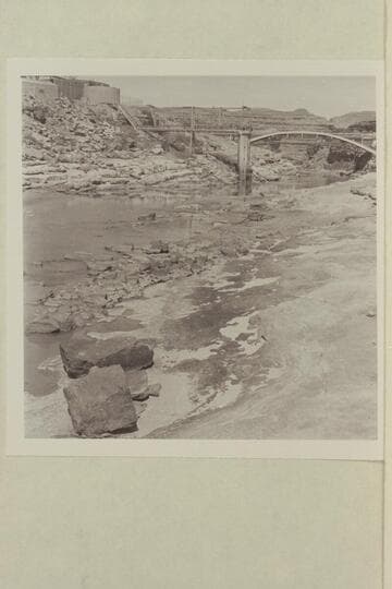 The San Juan River; the bridge at Mexican Hat. The gauge read about 20 cfs