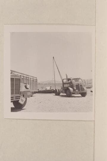 Loading the Disney boats at Boulder City Landing. The "Emma Dean" with the chair is on the beach