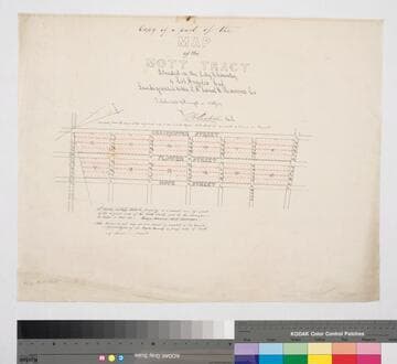Copy of a part of the Map of the Mott Tract