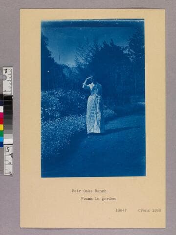 Woman in garden