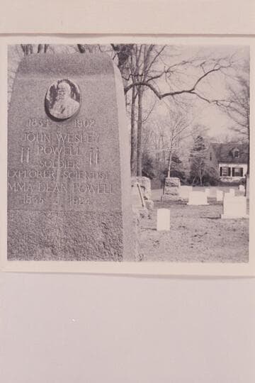 John Wesley Powell headstone. Arlington Cemetery