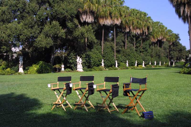 DirectorChairs Row of director chairs on the North Vista
