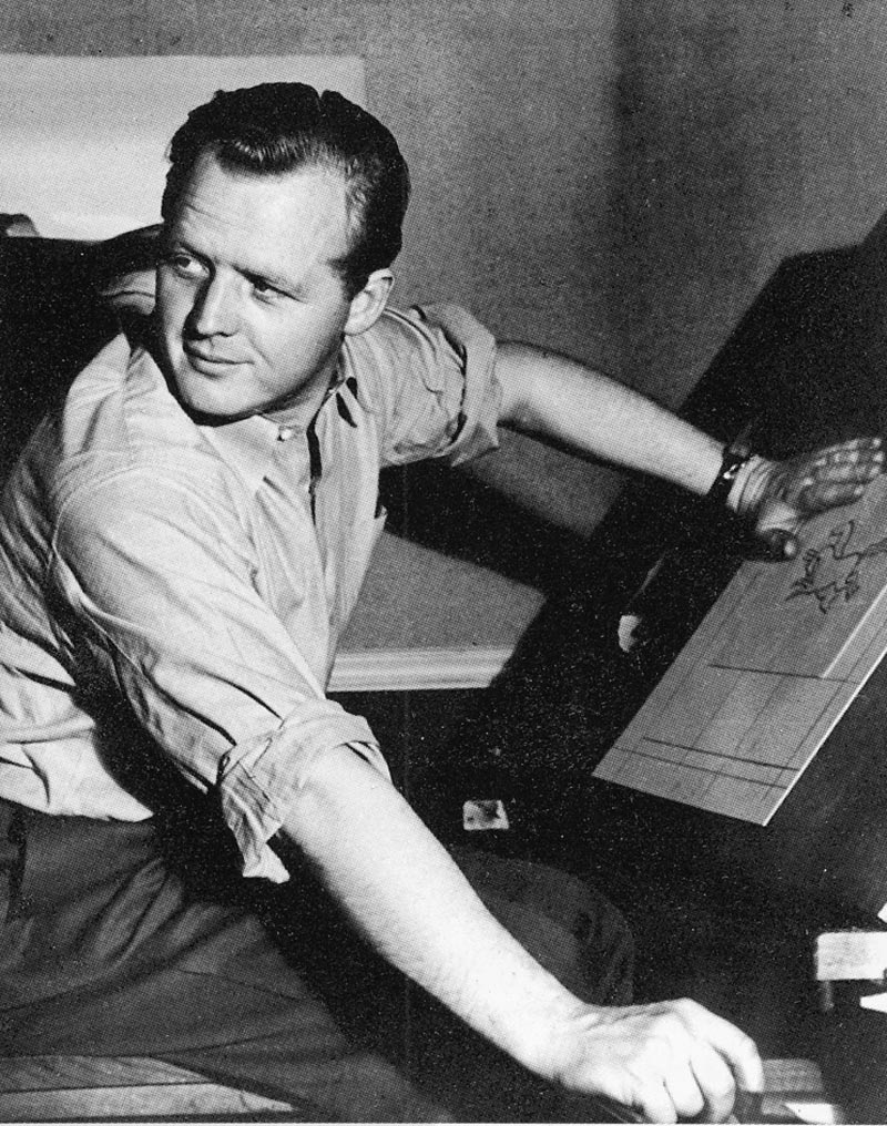 Millard Sheets, ca. 1945. Millard Sheets, ca. 1945.