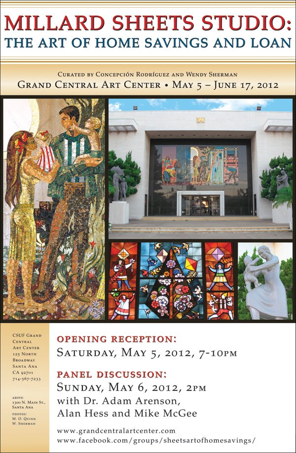 Graphic of Millard Sheets Studio exhibition Graphic of Millard Sheets Studio exhibition