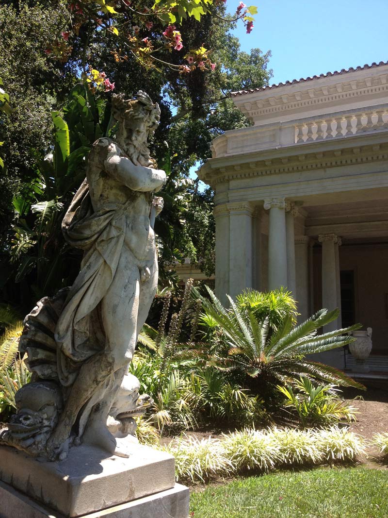 Statue of Neptune in front of the Huntington Art Gallery Statue of Neptune in front of the Huntington Art Gallery